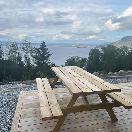 Luxury Cabin, Wellness And View Over The Tyrifjord Hébergement de vacances *