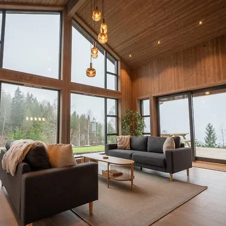 Vakantiehuis Luxury Cabin, Wellness And View Over The Tyrifjord Vikersund