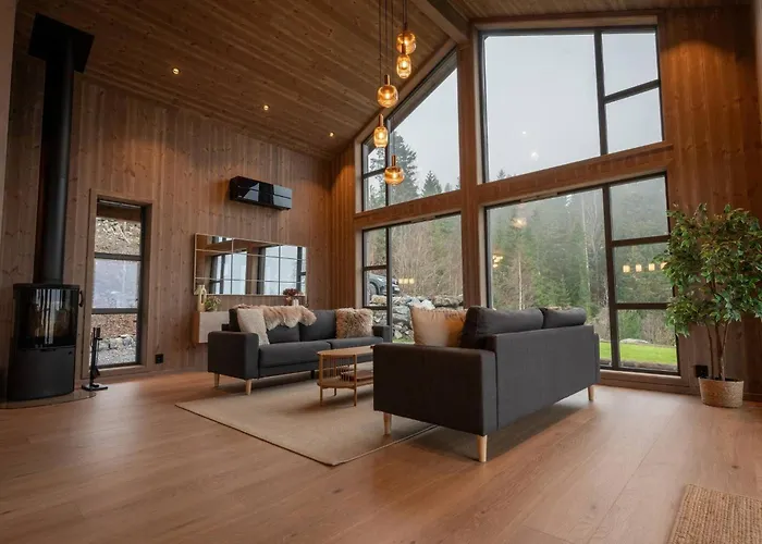 Luxury Cabin, Wellness And View Over The Tyrifjord Vikersund