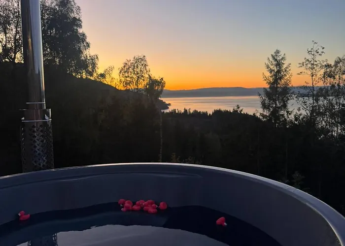 Vakantiehuis Luxury Cabin, Wellness And View Over The Tyrifjord